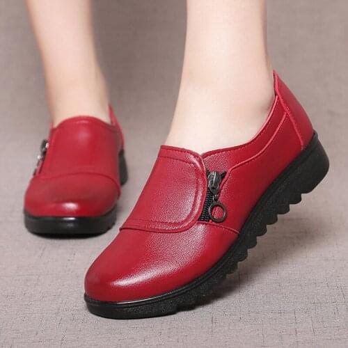 Spring and Autumn New Set of Foot Slope Heel Shallow Mouth Womens Flat Shoes Lightweight Non-slip Womens Shoes Zapatos Muje