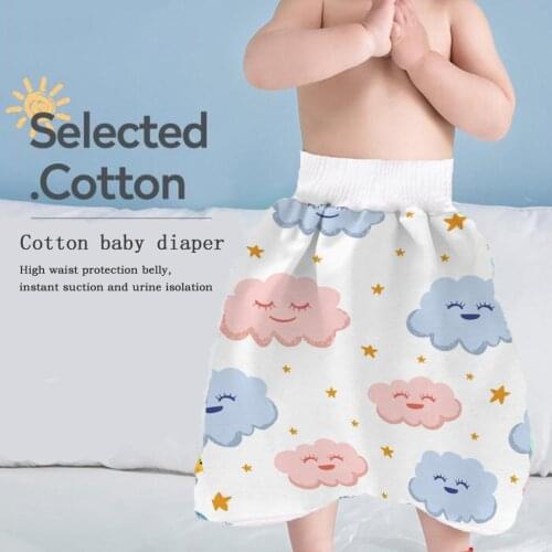 2 In 1 Comfy Children & Adult Diaper Skirt Summer Baby Pants Absorbent Shorts Prevent Skirt Moment Leakage Mat Cover Great Gift