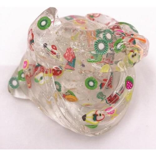 50% Hot Sale Colorful Soft Slime Fruit Slices Scented Stress Relief Adult Kid Toy Sludge Toys Reusable Fluffy Slime Toy Kid Gift