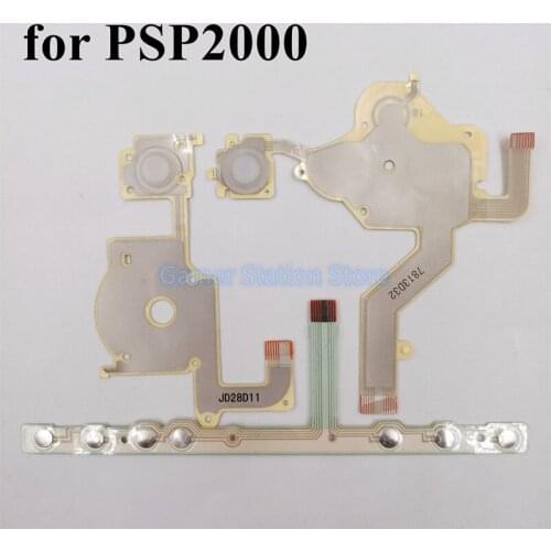 50PCS For Sony PSP 2000 2001 2004 2008 Direction Cross Button Left Key Volume Right Keypad Ribbon Wire For PSP2000 Flex Cable