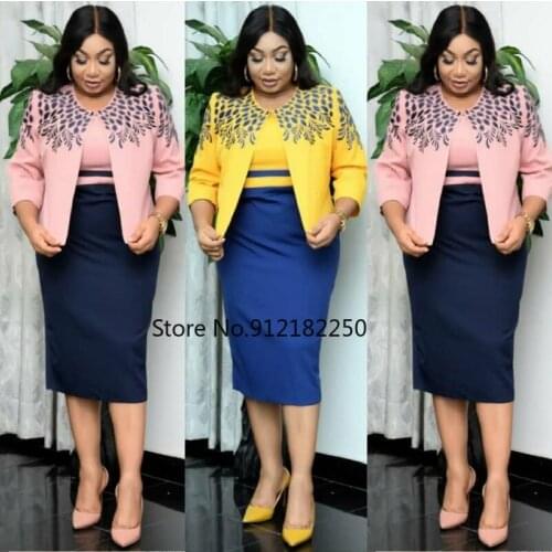 African Dresses for Women Summer Fashion African Women Printing Plus Size Dress and Coat African Clothes Women 2XL-6XL