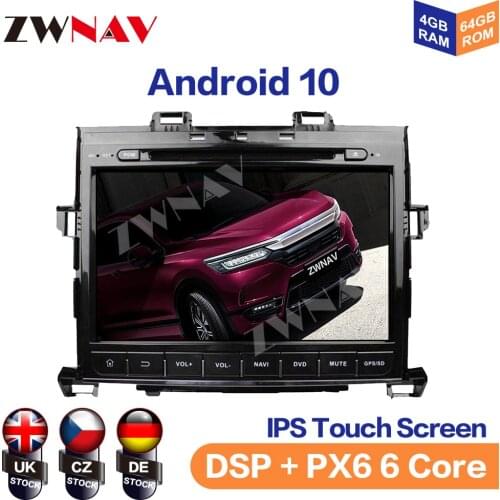 Android 10 Octa Core 4GB RAM 64GB ROM Car DVD GPS Navigation Multimedia Player Car Stereo for Toyota Alphard 2007-2013 Radio
