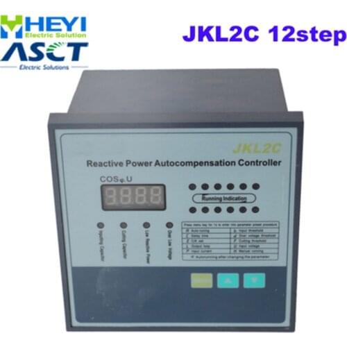 JKL2C with power supply 220v 12 steps Reactive power automatic compensation controller