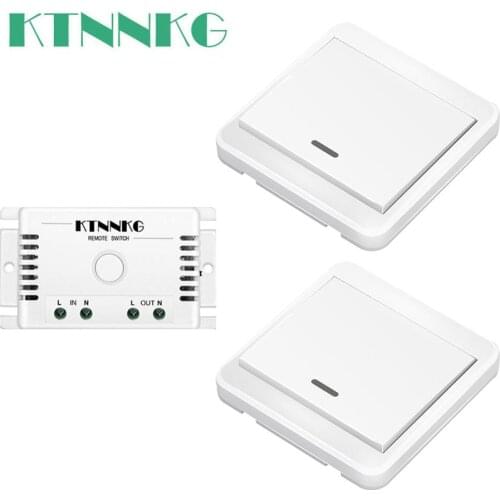 433MHz wireless switch and receiver kit can be set ON/OFF switch, lighting switch, remote control ceiling light LED bulb