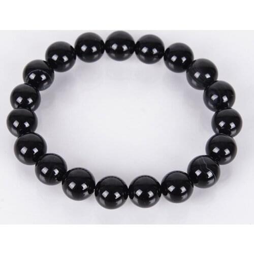 4 6 8 10 12MM Natural Gem Stone Onyx Agates Bracelets & Bangles Pink Crystal Beads Meditation Healing Energy Fashion JewelryB058