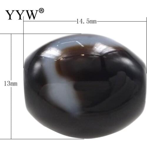 White Snake Natural Tibetan Dzi Beads Oval White Snake & Two Tone Tibetan Dzi Beads For Making DIY Jewelry Bracelet 14.50x13x3mm