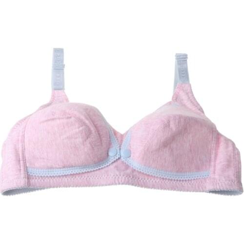 Maternity Nursing Bra Pregnancy Open Front Wireless Pads Breastfeeding Underwear C5AA