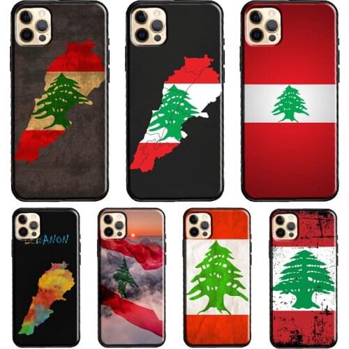 Lebanon Flag Map Soft Case For iPhone 12 Pro Max Mini X XR XS Max SE 2020 8 7 Plus 11 Pro Max Phone Cover