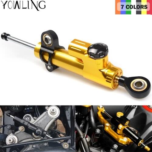 CNC Damper Steering StabilizerLinear Reversed Safety Control Over For yamaha r6 mt07 FZ6 FZ8 MT-09 z800 z750 ninja 300 mt 09 xj6