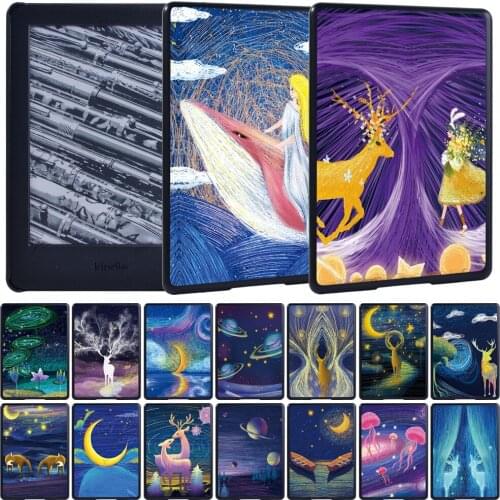 For Amazon Kindle 8th Gen 2016/10th Gen/Kindle Paperwhite 1/2/3/4 2019 Oil Painting Pattern Series Tablet Protective Cover+ Pen
