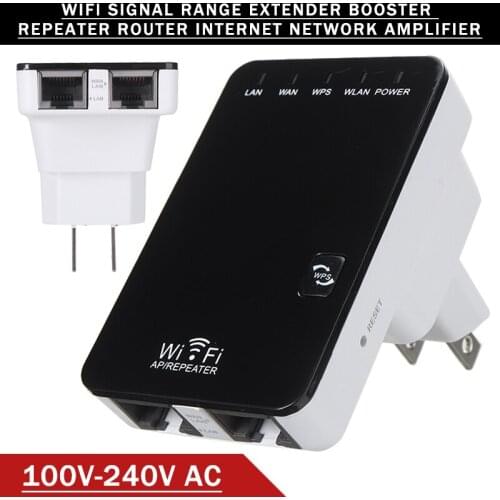 For Office Factory Home 1pc 10/100Mbps Ethernet Wireless Signal Repeater High Speed Wi-Fi Range Extender US Plug Pohiks