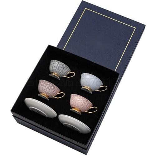 Household bone china ceramic cup coffee cup plate afternoon tea set creative tea cup