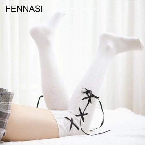 Fennasi Women's White Stockings