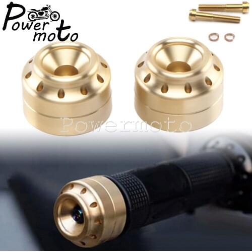 Motorcycle Brass Handlebar End Plugs Hand Grip End Caps For VESPA GTS Sprint Primavera LT LX LXV GT GTS GTV 125 150 200 250 300