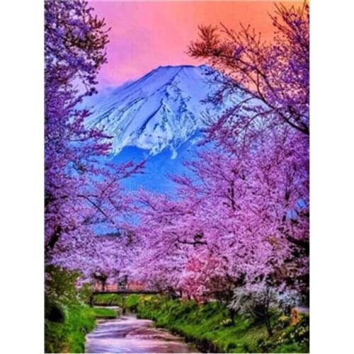 Iceberg Road Digital Oil Painting By Numbers Canvas Wall Picture DIY Home Decor 203C