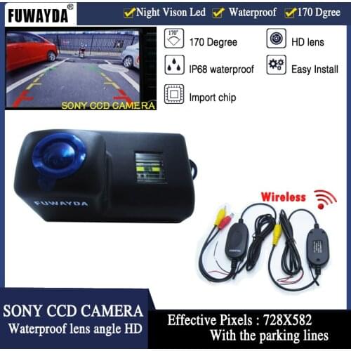 FUWAYDA Wrieless SONY CCD Rearview Camera 420 lines 170 wide view angle camera Color Backup car CAMERA for Peugeot PartnerTepee