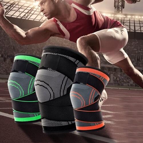 Kyncilo 1 Piece Of Cycling Knee Pads Knitted Sports Bandages Non-slip Pressurized Mountain Road Cycling Protective Gear