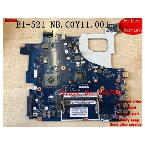 Laptop Motherboard Test Function For Acer Aspire E1-521 Packard Bell TE11BZ Q5WT6 Motherboard LA-8531P NB.C0Y11.001