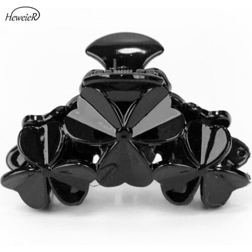 Fashion Women Ladies Girl Accessory Plastic Hair Crab Clamp Grasp Clamp Claws Clip Headwear Hairpins Headdress Hairpiece Flowers