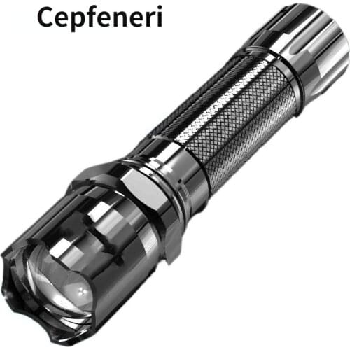 Mini Led Aluminum Alloy Flashlight rechargeable lantern Bright Usb Charging Ultra-bright Long-range Multi-functional Lamp