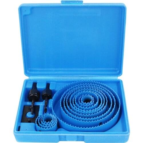 DIY Hole Saw Bit Cutting Set Kit 19-127mm Hole Cutter Set For Plasterboard Ceiling Woodworking Hole Saw Kit Drill Bits Thin