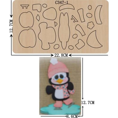 New penguin Wooden die Scrapbooking C-347-1 Cutting Dies