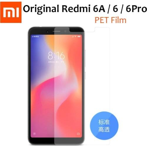 Original Xiaomi Redmi 6 6Pro 6A Soft PET Nanometer Anti Explosion Screen Protector Curved Film (Not Tempered Glass)Redmi 6 6 Pro