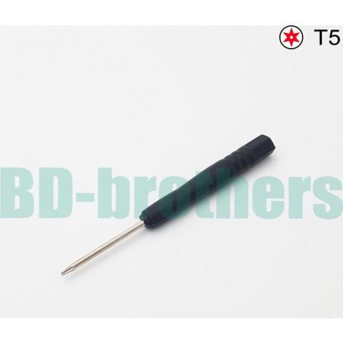T5 Screwdriver Torx 83mm Black Screw Drivers Open Tool for Hard Disk Circuit Board Phone Opening Repair 2000pcs/lot