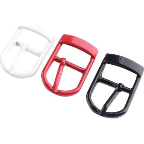 10PCS Belt buckle Black/White/Red 19mm(3/4 inch) for Shoes Bag Belt Clothing Buckles decoration DIY Accessories Sewing Handmade
