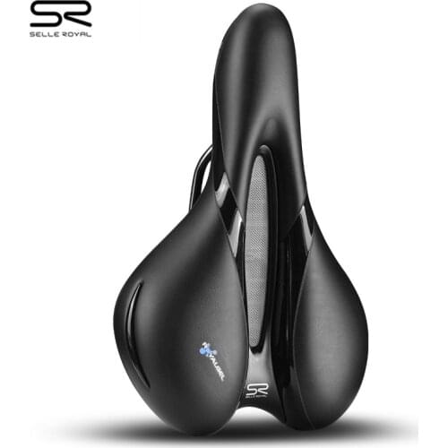 SELLE ROYAL Bicycle Saddle MTB Road Bike Saddle Rail Hollow Breathable Rainproof Soft Memory Sponge Casual Cycling Seat