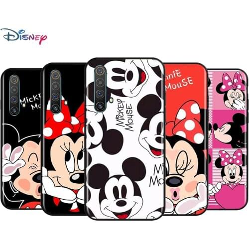 Silicone Black Cover Mickey and Minne BFF For Realme 2 3 3i 5 5S 5i 6 6i 6S 7 Global X7 Pro 5G Phone Case Shell