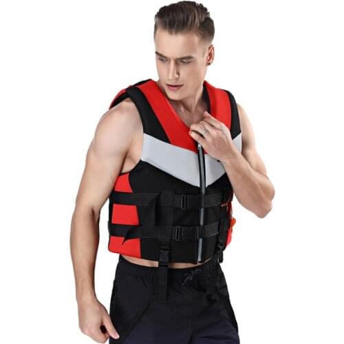 Adults Life Jacket Neoprene Safety Life Vest Rescue Wakeboard Drifting Wakeboard Fishing Swimming Life Jack