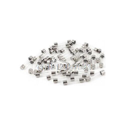 40 Pcs 250 Volts 5Amp Fast Blow Type Glass Tube Fuses 6mm x 30mm