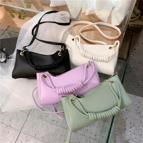 Luxury Designer Bucket Bag Ladies Bag 2021 New Trend Single Shoulder Bag Solid Color Buckle Messenger Bag Small Square Bag