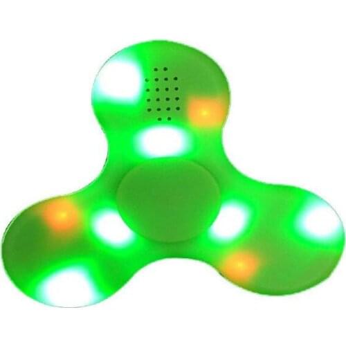 Led Music Speakers Bluetooth Hand Spinner Fidget Toy Good Choice For Decompression Anxiety Finger Toys