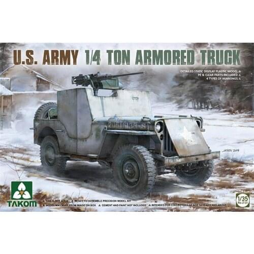 TAKOM 2131 1/35 SCALE U.S. ARMY 1/4 TON ARMORED TRUCK 2020 NEW