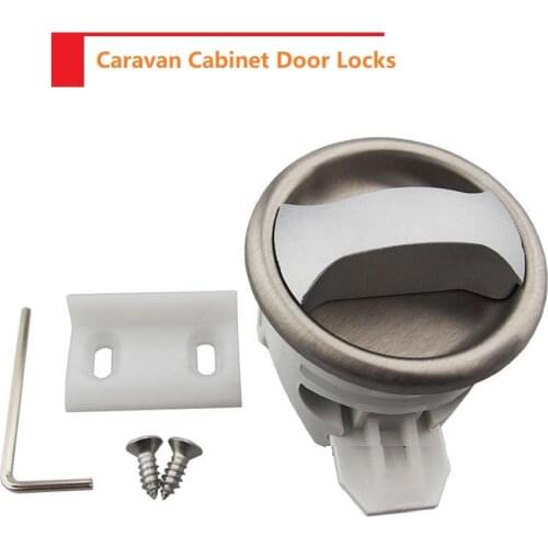2xCaravan Cupboard Latch Toilet Door Locks, Windows/Cabinet/Drawer RVs, Camper Trailer, Motor-home, 5 Wheel Camper, Tool Box
