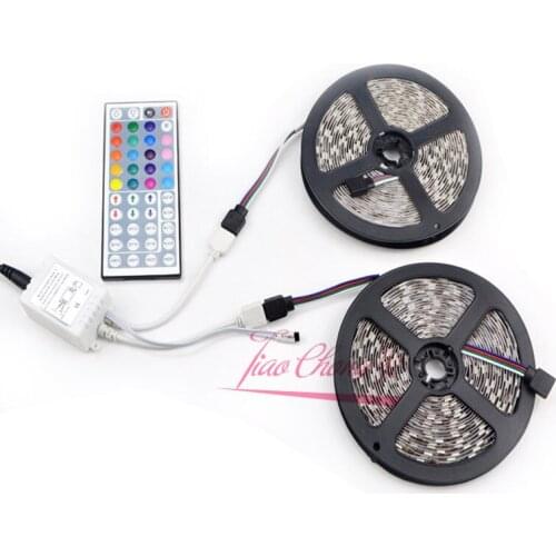 10M 5050 60LED/M RGB LED strip Decorative IP20 12V with 44key IR RGB controller
