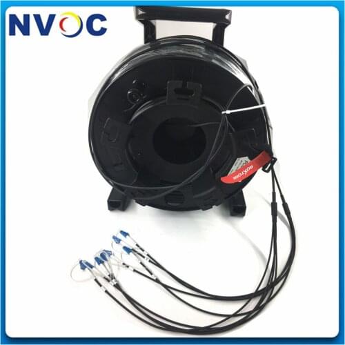 100M 150M 200M 4Strands 4Core MM 50/125 OM2 LC-LC/ST/FC/SC Outdoor Military Tactical Armored Fiber Patch Cord with Cable Reel