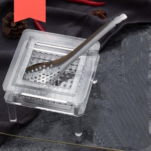 Acrylic Molecular Cuisine Caviar Builder 100-hole Roe Maker Tools Caviar Box Caviar Roe Strainers