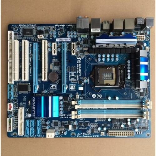 For Gigabyte GA-P55A-UD3R Original Used Desktop Motherboard P55A-UD3 P55 Socket LGA 1156 DDR3 ATX On Sale