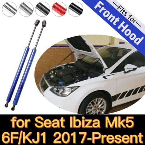 Hood Gas Struts for Seat Ibiza Mk5 6F / KJ1 2017-2021 Front Bonnet Lift Supports Shock Dampers Rod Arm Prop Absorber Accessories