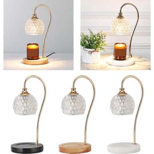 Crystal Electric Wax Melt Candle Warmer Lamp Burner Melt Waxing Melter Aromatherapy Diffuser Light For Home Bedroom Living Room