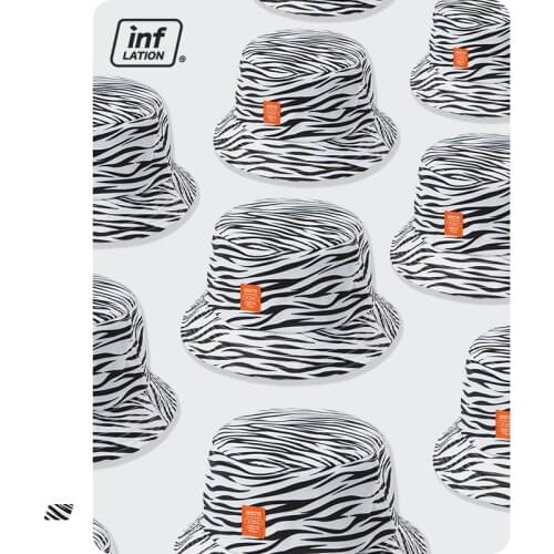 INFLATION Harajuku Zebra Pattern Fisherman Hat Women Beach Sun Caps 2021 Stylish Hip Hop Bucket Hat Men Streetwear 297CI2020