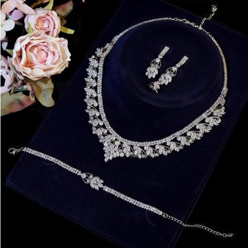 Women Necklace Jewelry Set Cubic Zirconia Necklace Fashionable Party ASNORA Bride Wedding Bridesmaid Luxury Accessories X0068