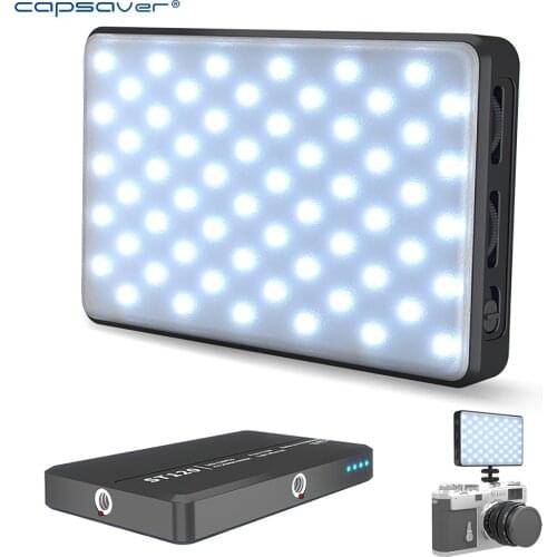 Capsaver Mini Led Fill Light Small Hand-held Portable Beauty Panel Light for Mobile Phone Self Shooting Live Broadcasting Camera