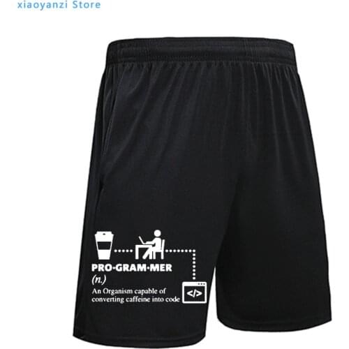 Programmer Sweatpants Men IT Guy Techie Coder Geek Sports Shorts Mens Summer Novelty Fitness Pants Computer Engineer Gift Male