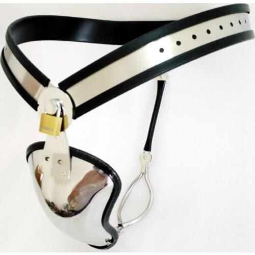 Male Chastity Belt Mens Stainless Steel Chastity Cage With Removable Anal Bead Plug Master Slave Lockable Penis Restraint Device