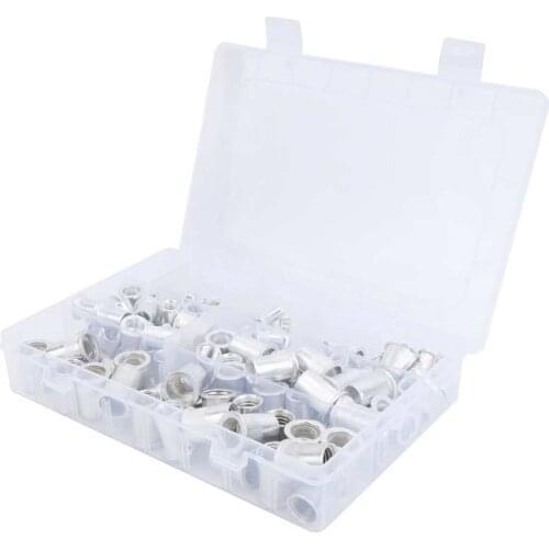 Thread repair kit screw thread repair Rivet Nut Set Flat Head Aluminium Nutsert Assortment with Storage Box Industrial