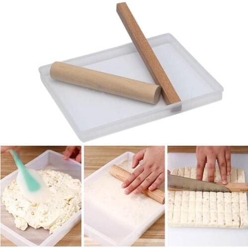 3Pcs Sugar Cutting Tool Set DIY Make Nougat Tray Mold Candy Baking Handmade Snow Cake Making Tray Nougat Cutting Tool